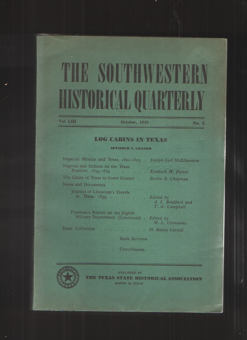 Image for The Southwestern Historical Quarterly Volume LIII October 1949 No. 2
