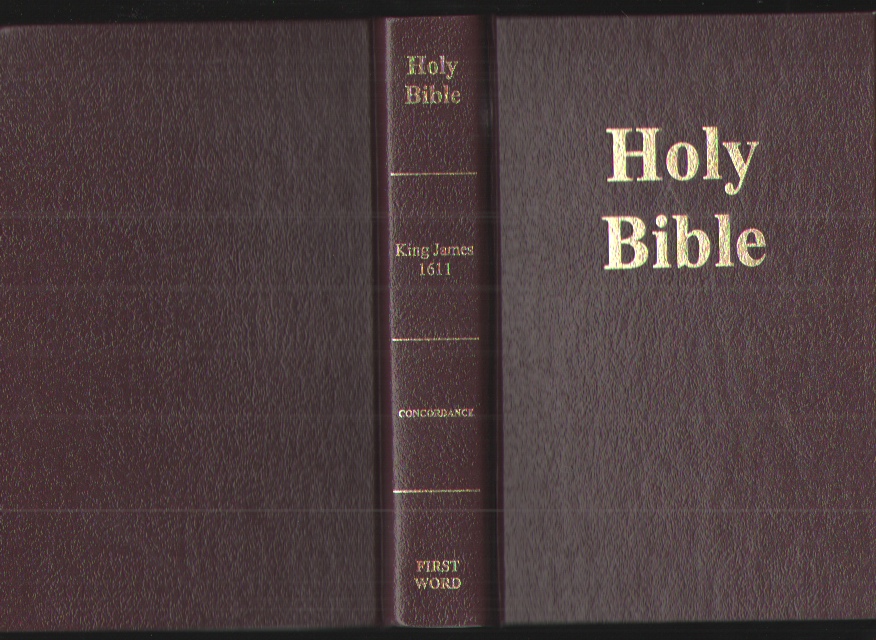 Image for The Holy Bible, King James Version 1611, Self Pronouncing Edition Concordance, First Word