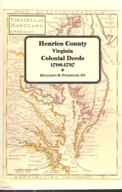Henrico County Virginia Colonial Deeds 1706-1737