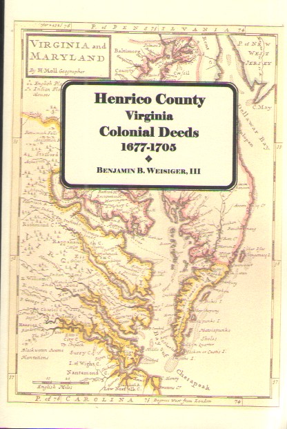Henrico County Virginia Colonial Deeds 1977-1705