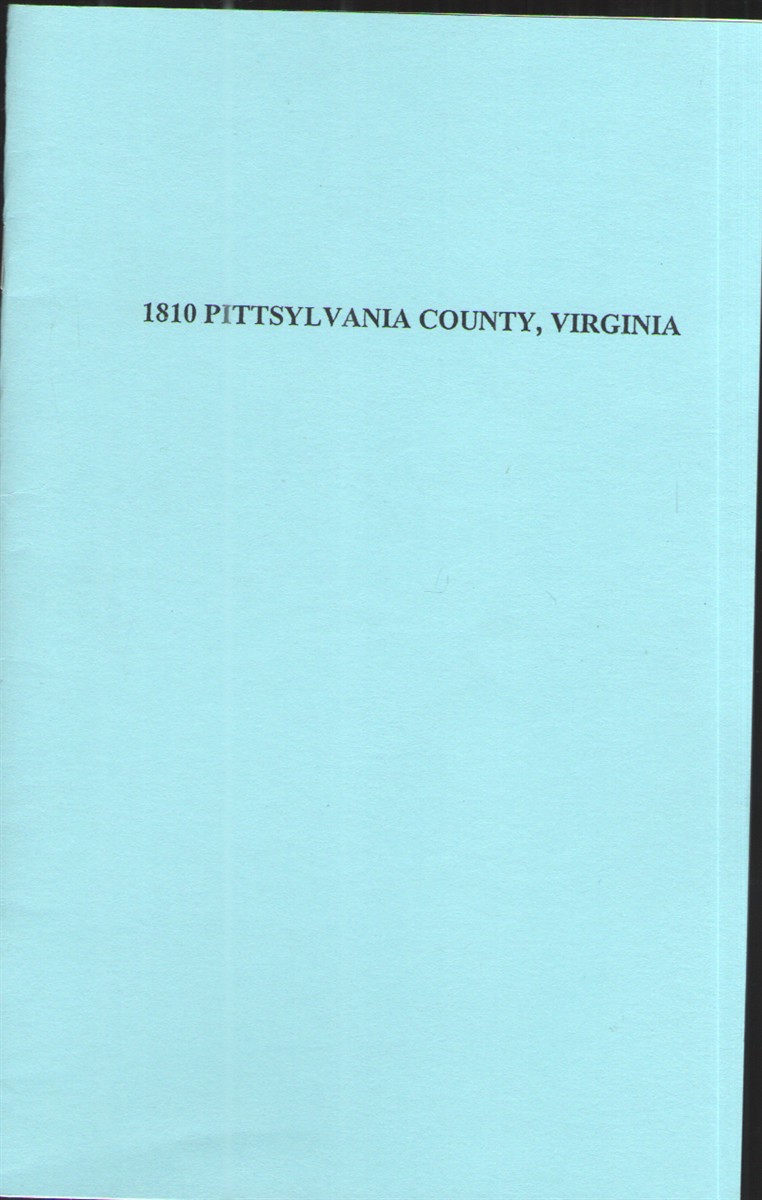 1810 Pittsylvania County, Virginia