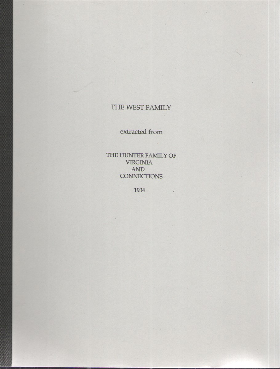 The West Family: Extracted from 