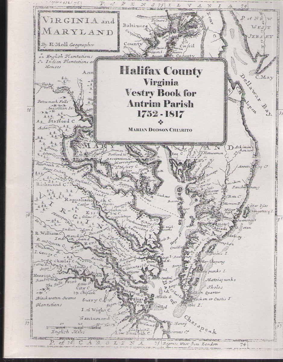 Halifax County Virginia Vestry Book for Antrim Parish 1752-1817