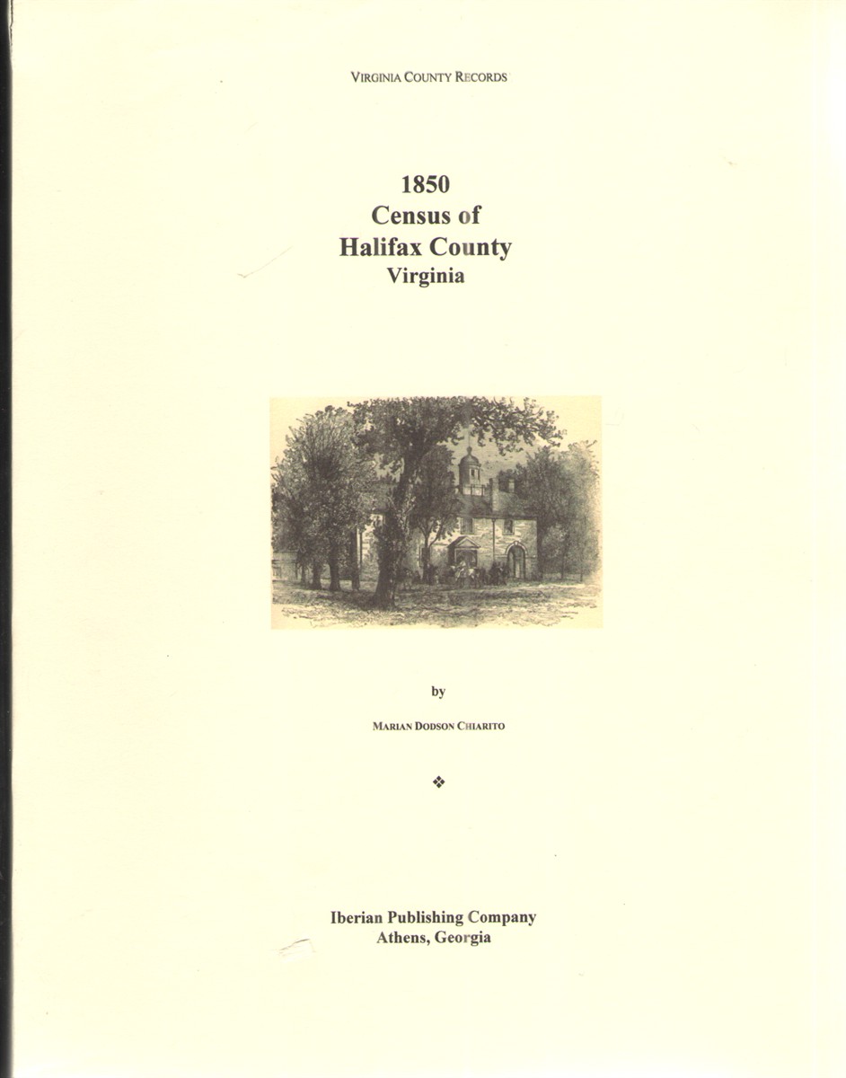 1850 Census of Halifax County Virginia