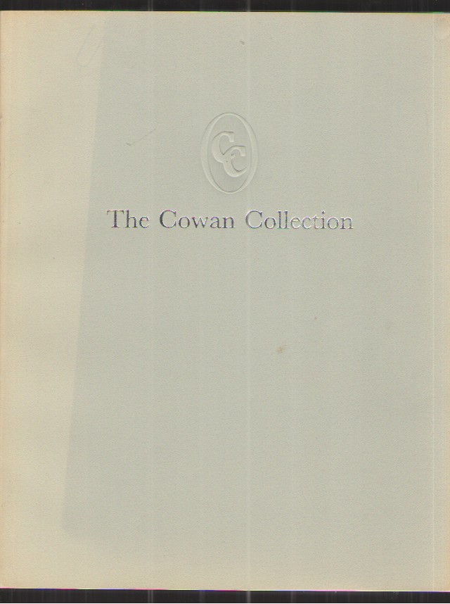 The James M. Cowan Collection: a Catalogue