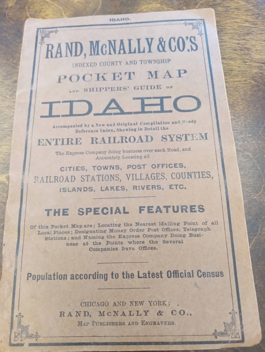 Rand, Mcnally & Co.' S Indexed County and Township Pocket Map and Shippers' Guide of Idaho Accompanied by a New and Original Compilation and Ready Reference Index, Showing in Detail the Entire Railroad System