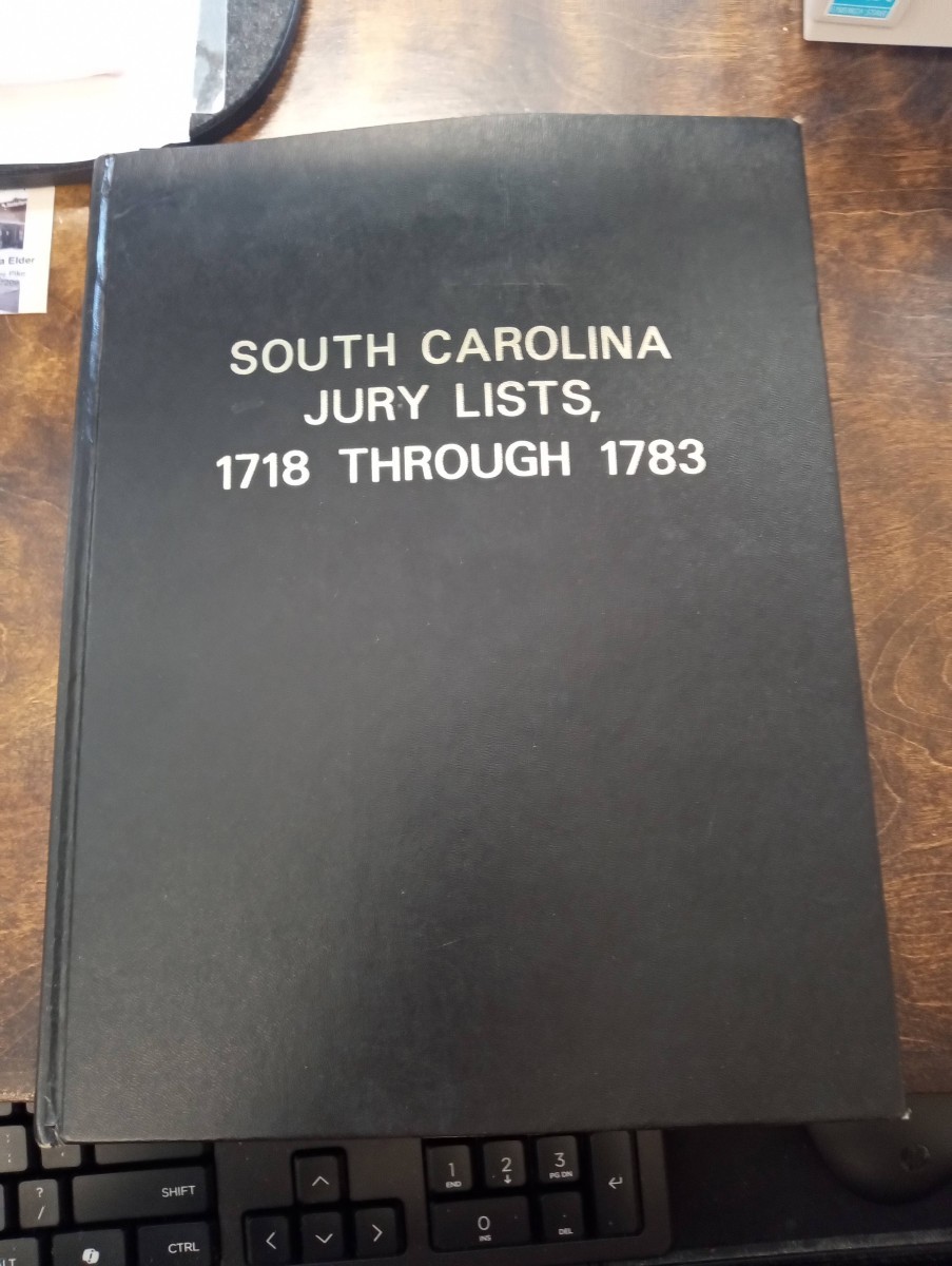 South Carolina Jury Lists, 1718 through 1783