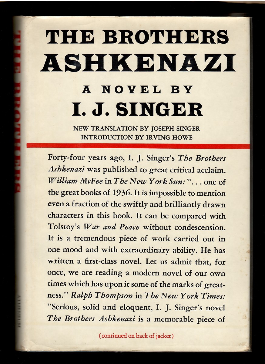 The Brothers Ashkenazi A Novel by I. J. Singer