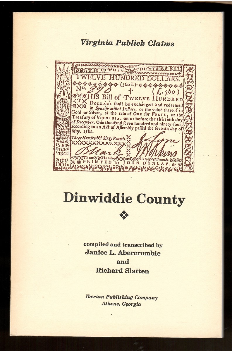 Virginia Publick Claims, Dinwiddie County