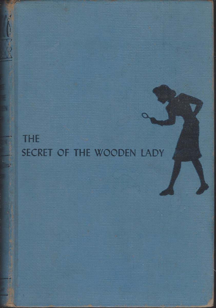 THE SECRET OF THE WOODEN LADY [Light Blue Cover with Navy and White Endpapers]