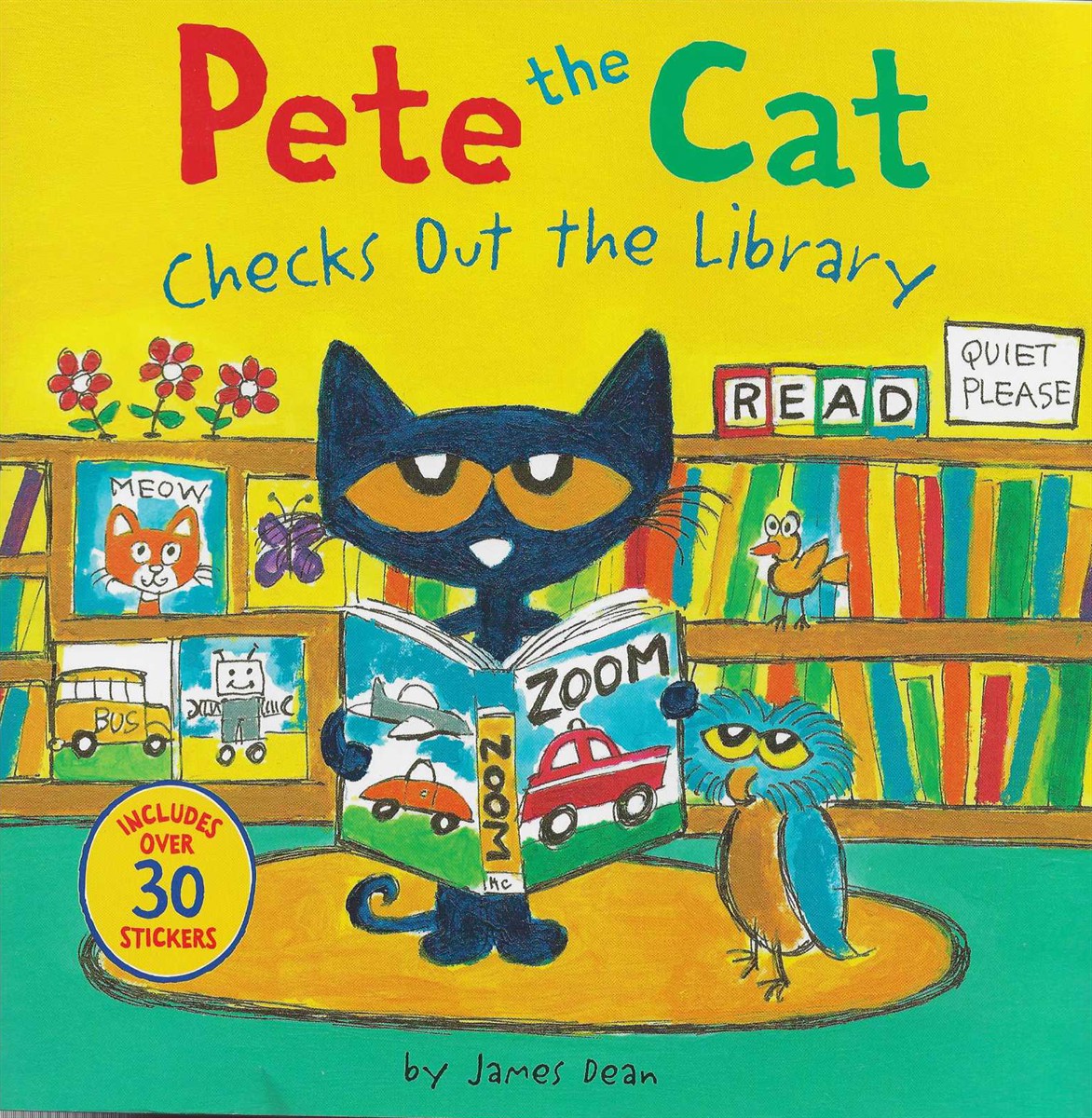 PETE THE CAT CHECKS OUT THE LIBRARY