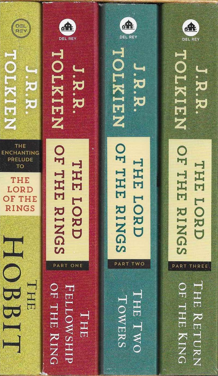 THE LORD OF THE RINGS BOXED SET The Hobbit, the Fellowship of the Ring, the Two Towers, the Return of the King