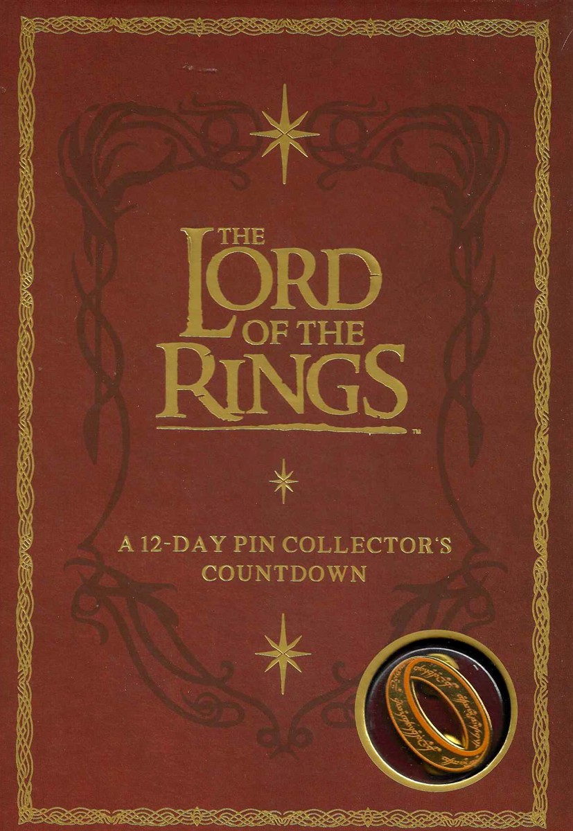 THE LORD OF THE RINGS ENAMEL PIN ADVENT CALENDAR A 12 Day Pin Collector's Countdown