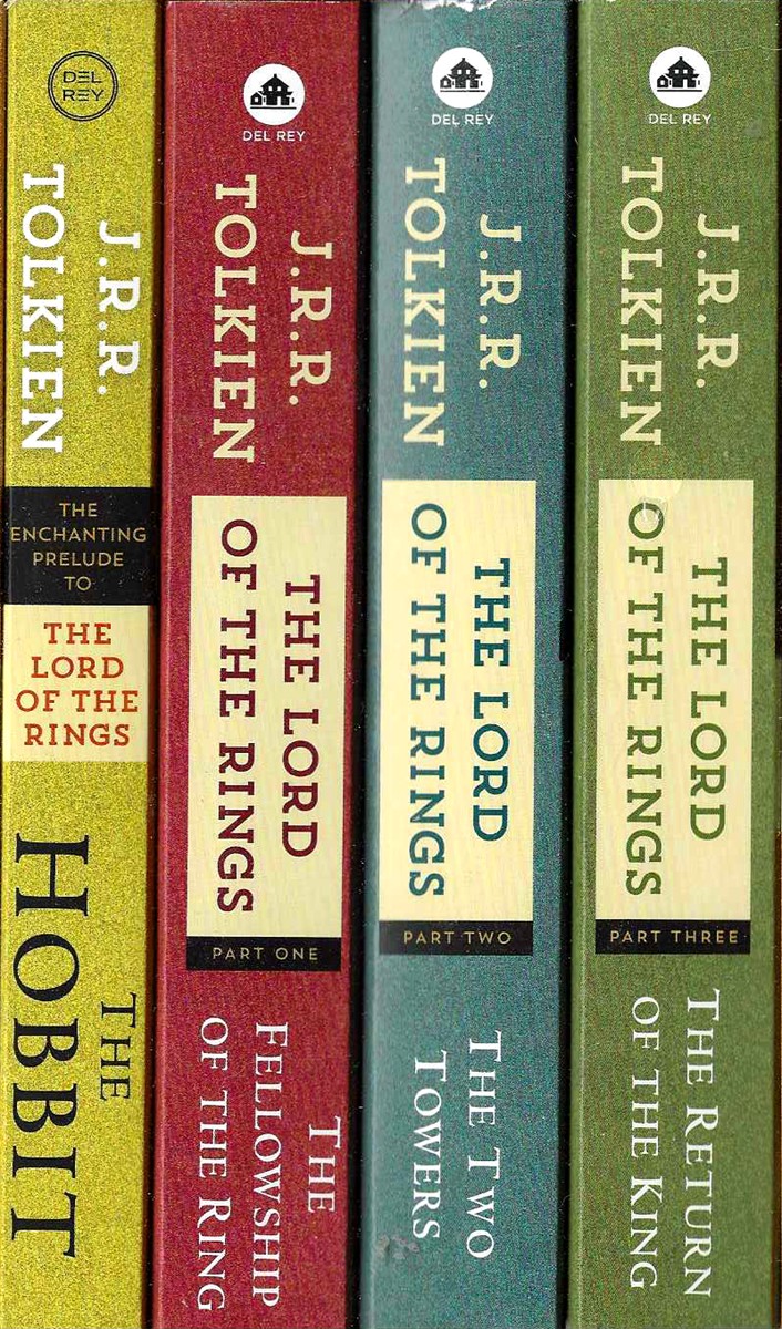 THE LORD OF THE RINGS BOXED SET The Hobbit, the Fellowship of the Ring, the Two Towers, the Return of the King