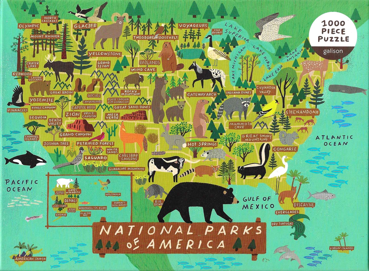 NATIONAL PARKS OF AMERICA 1000 PIECE PUZZLE