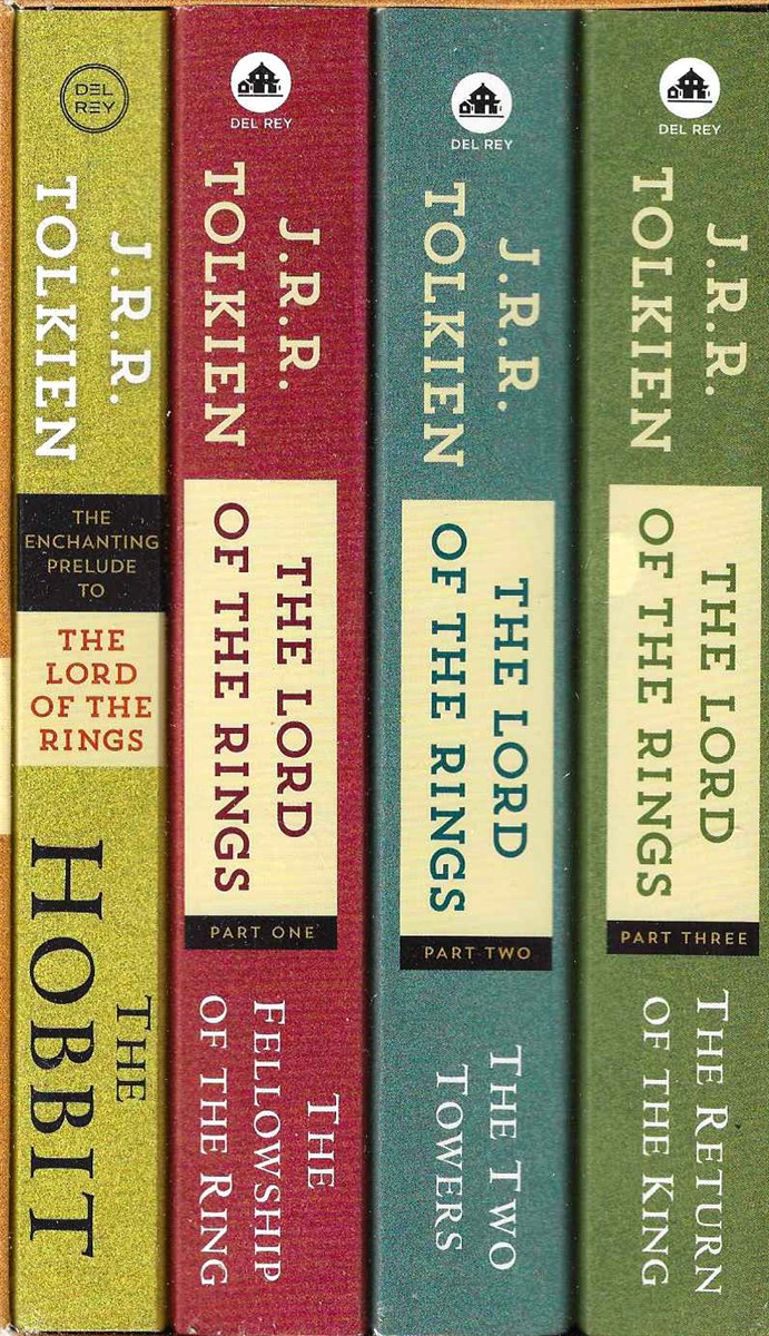 THE LORD OF THE RINGS BOXED SET The Hobbit, the Fellowship of the Ring, the Two Towers, the Return of the King