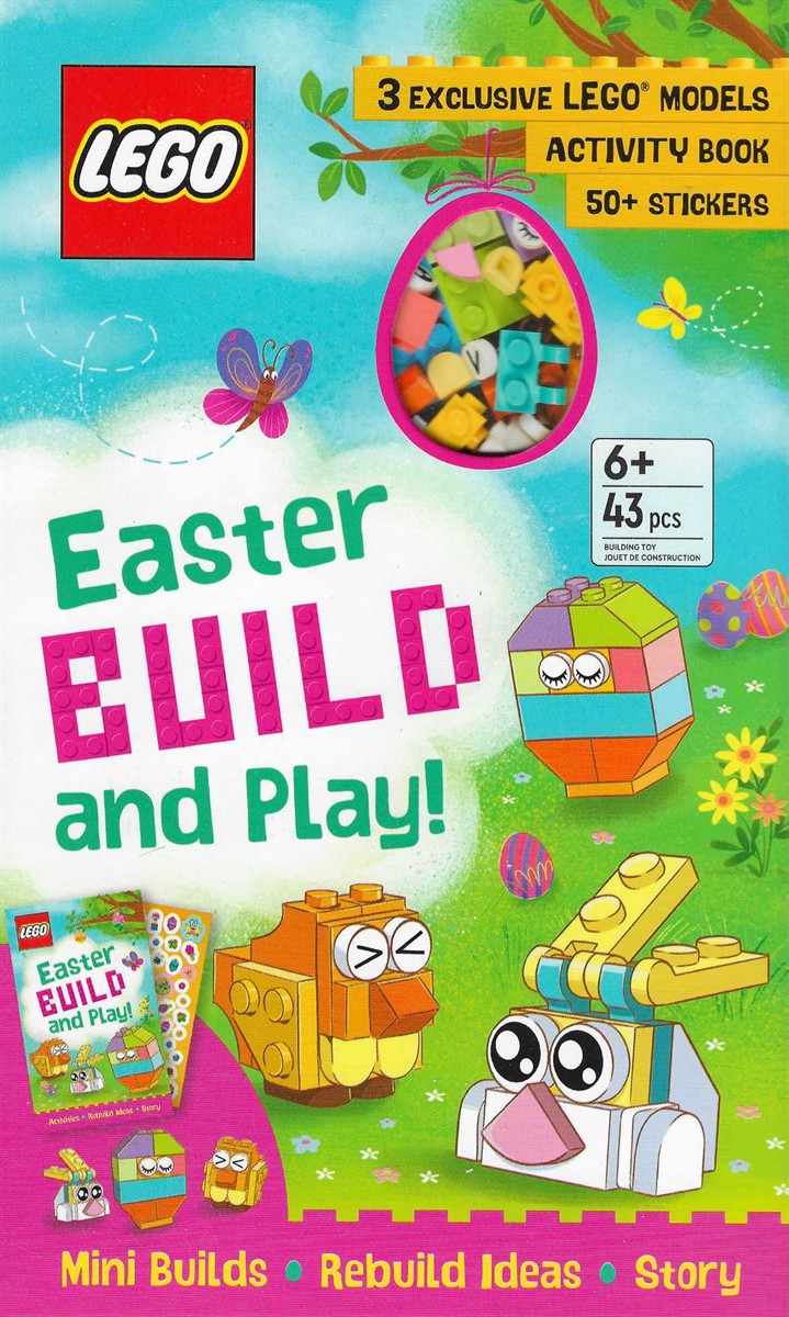 LEGO EASTER BUILD AND PLAY; 3 Exclusive Lego Models, Activity Book, 50+ Stickers