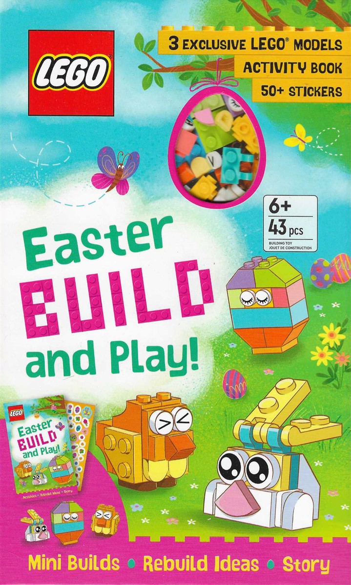 LEGO EASTER BUILD AND PLAY; 3 Exclusive Lego Models, Activity Book, 50+ Stickers