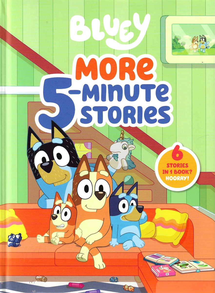 BLUEY MORE 5 MINUTE STORIES; 6 Stories in 1 Book