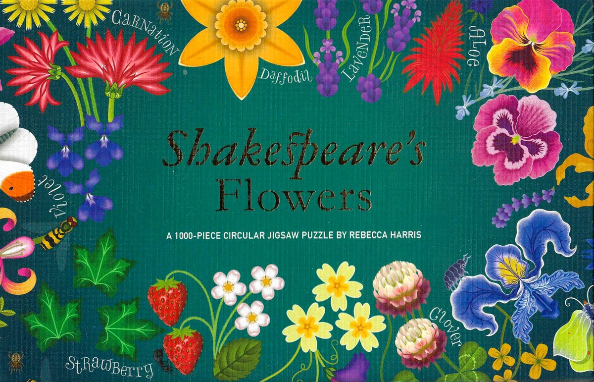 SHAKESPEARE'S FLOWERS 1000 PIECE CIRCULAR PUZZLE