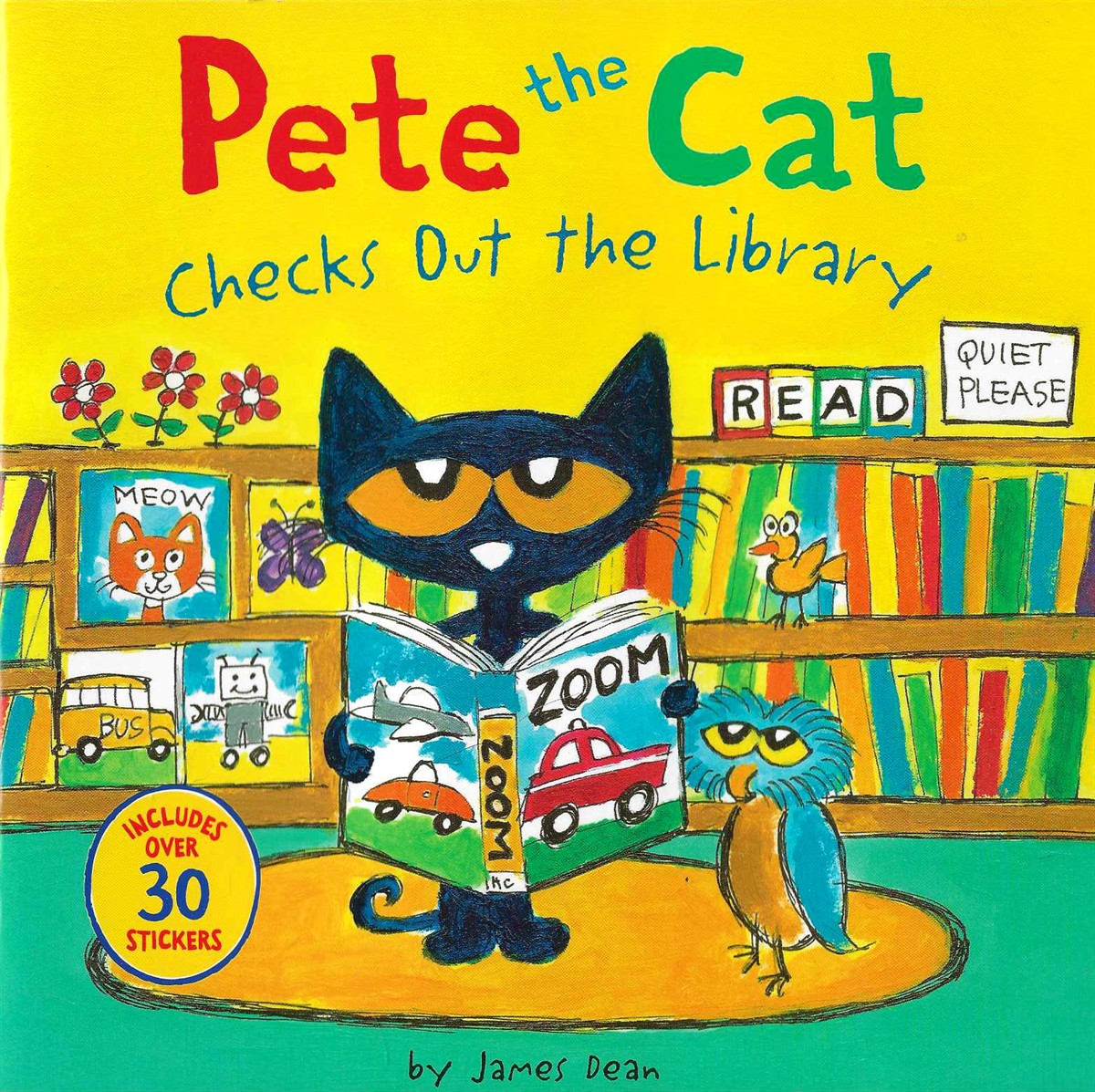 PETE THE CAT CHECKS OUT THE LIBRARY