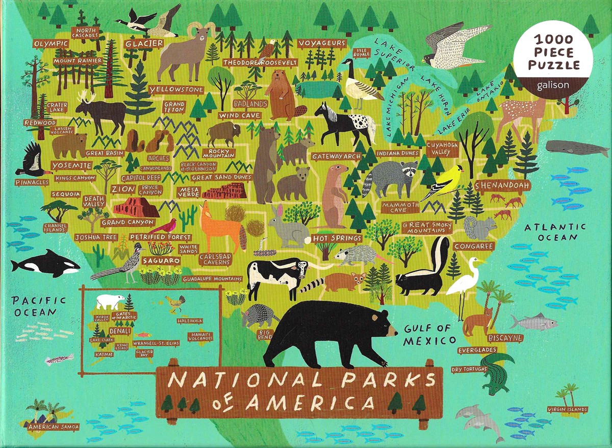 NATIONAL PARKS OF AMERICA 1000 PIECE PUZZLE
