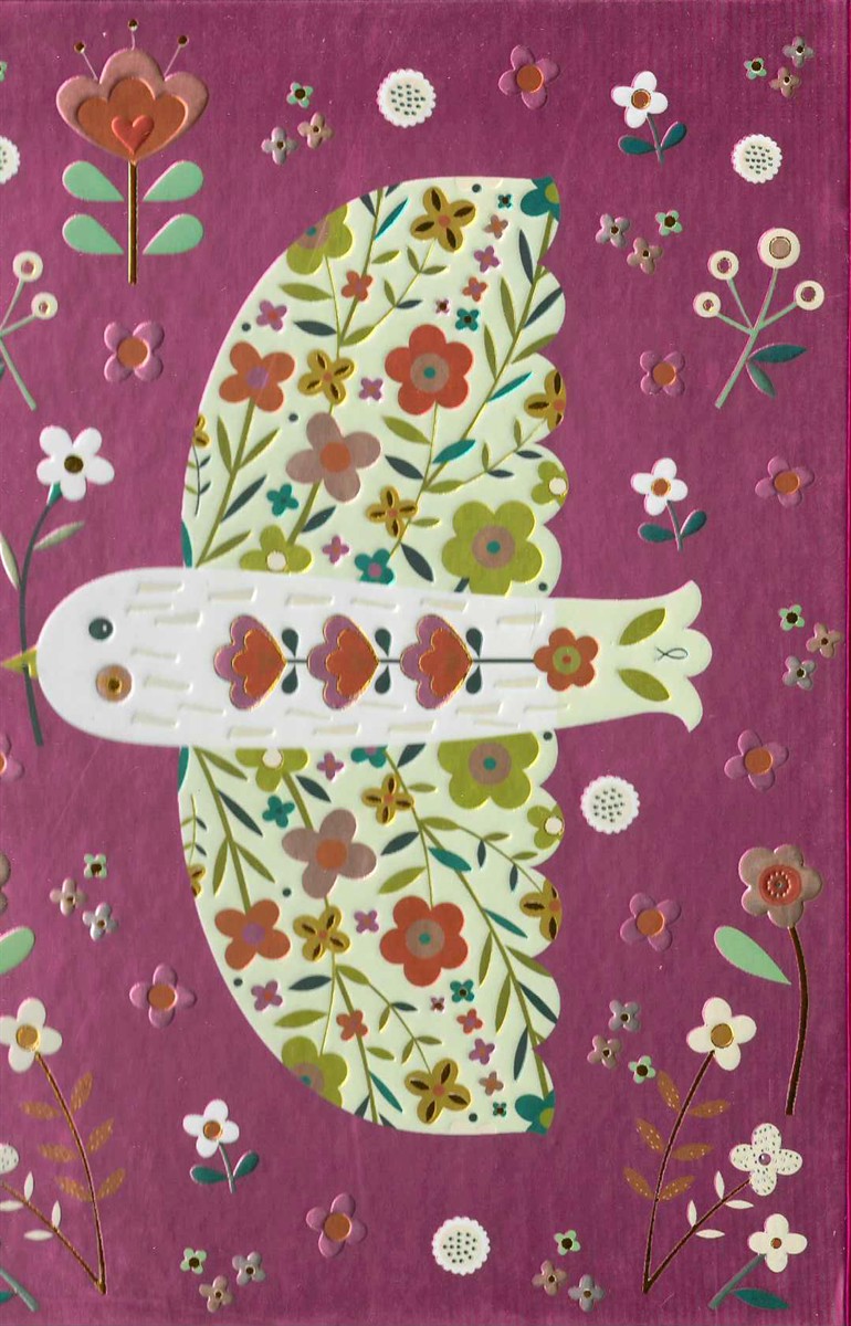 PINK FLORAL DOVE JOURNAL