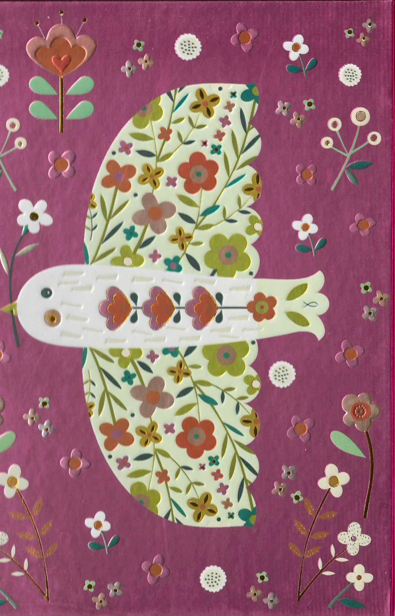 PINK FLORAL DOVE JOURNAL