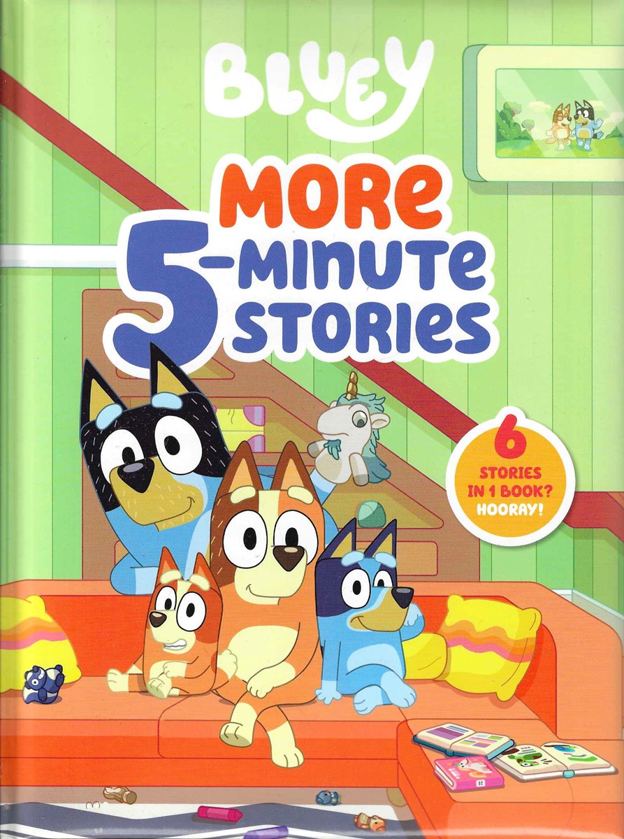 BLUEY MORE 5 MINUTE STORIES; 6 Stories in 1 Book