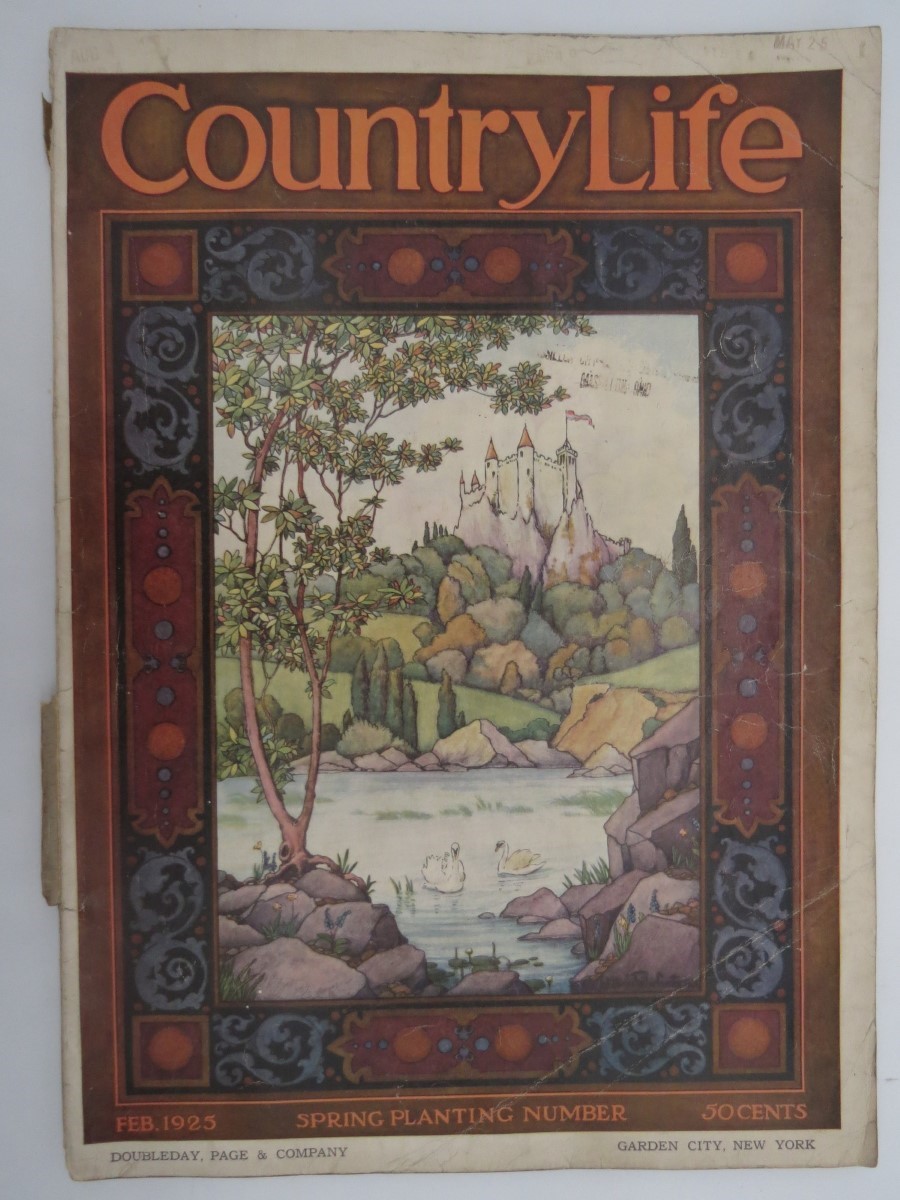 Image for COUNTRY LIFE MAGAZINE, FEBRUARY 1925 (A. C. WYATT COLOR GARDEN ILLUSTRATIONS)