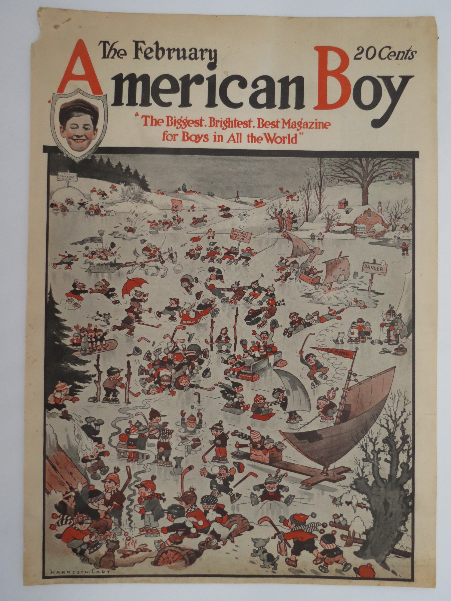 Image for AMERICAN BOY MAGAZINE COVER, FEBRUARY 1924 HARRISON CADY