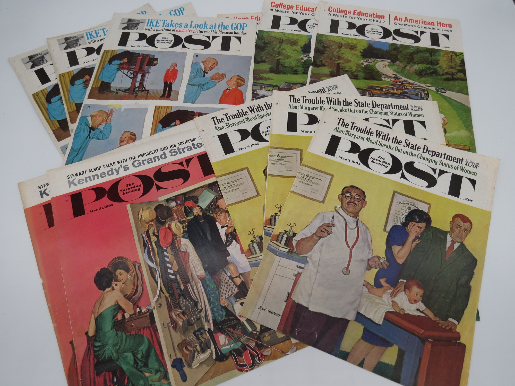 Image for 11 DICK SARGENT SATURDAY EVENING POST MAGAZINE COVERS FROM 1962