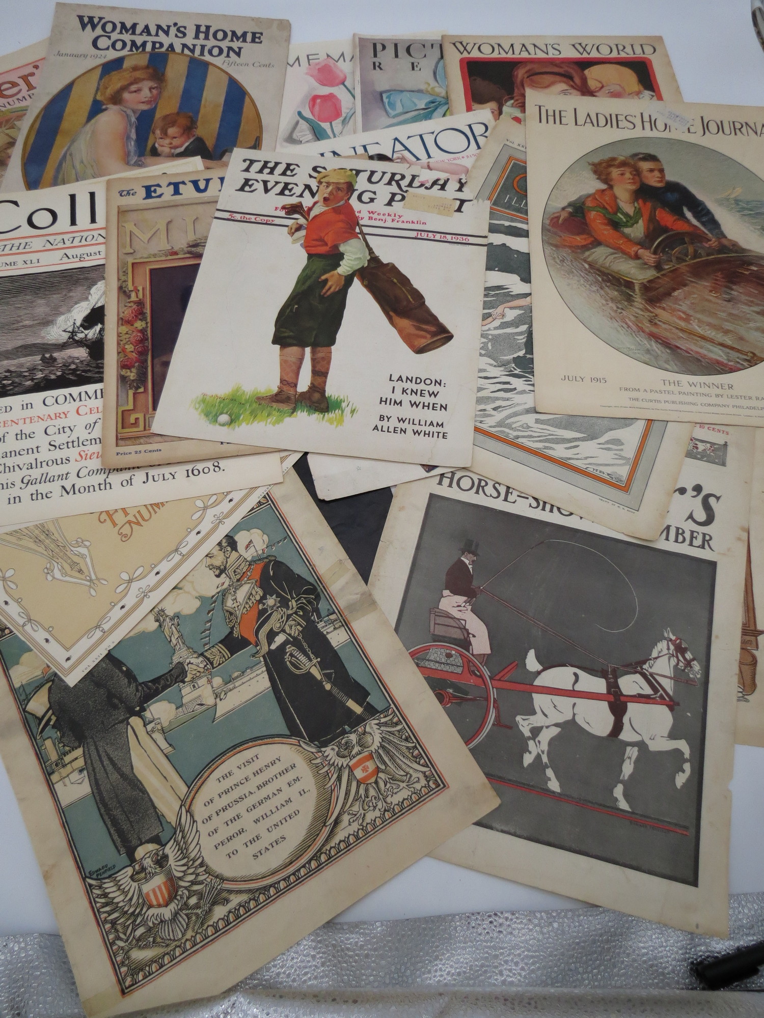Image for 22 VINTAGE MAGAZINE COVERS FROM 1902 TO 1936 - LEYENDECKER, LESTER RALPH, EDWARD PENFIELD & OTHERS