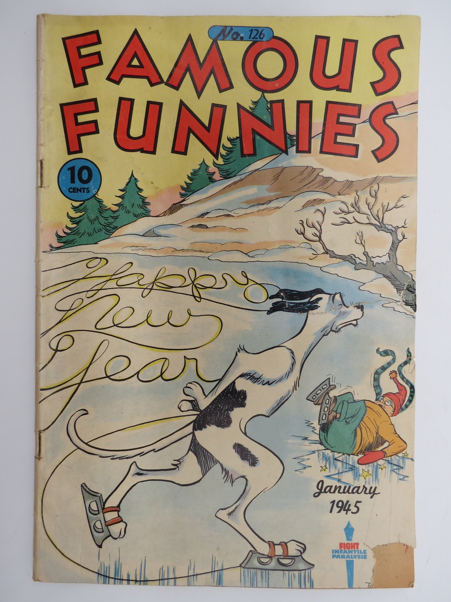 FAMOUS FUNNIES #126 , JANUARY 1945 (BUCK ROGERS-SCORCHY SMITH-STEVE ...