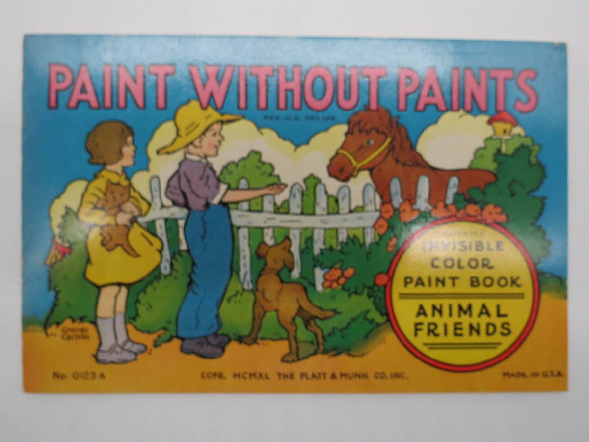 PAINT WITHOUT PAINTS #0120C INVISIBLE COLOR PAINT BOOK Children of Foreign  Lands