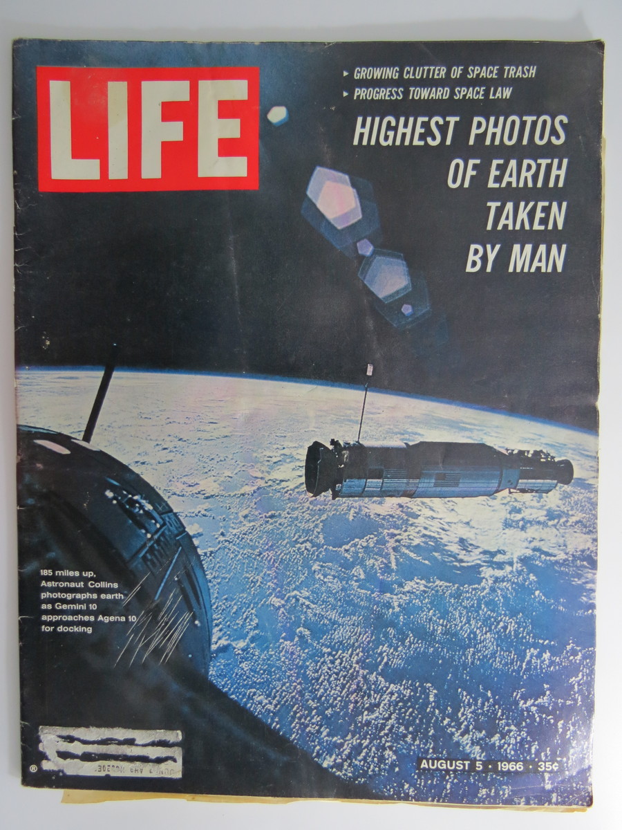 Image for LIFE MAGAZINE, AUGUST 5, 1966 (HIGHEST PHOTOS OF EARTH TAKEN BY MAN)