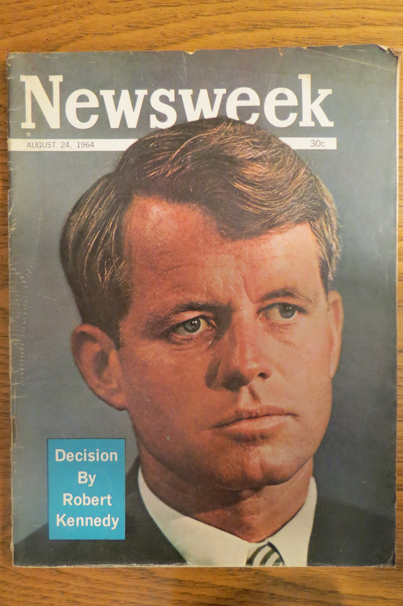 Image for NEWSWEEK MAGAZINE, AUGUST 24 1964 ~ DECISION BY ROBERT KENNEDY