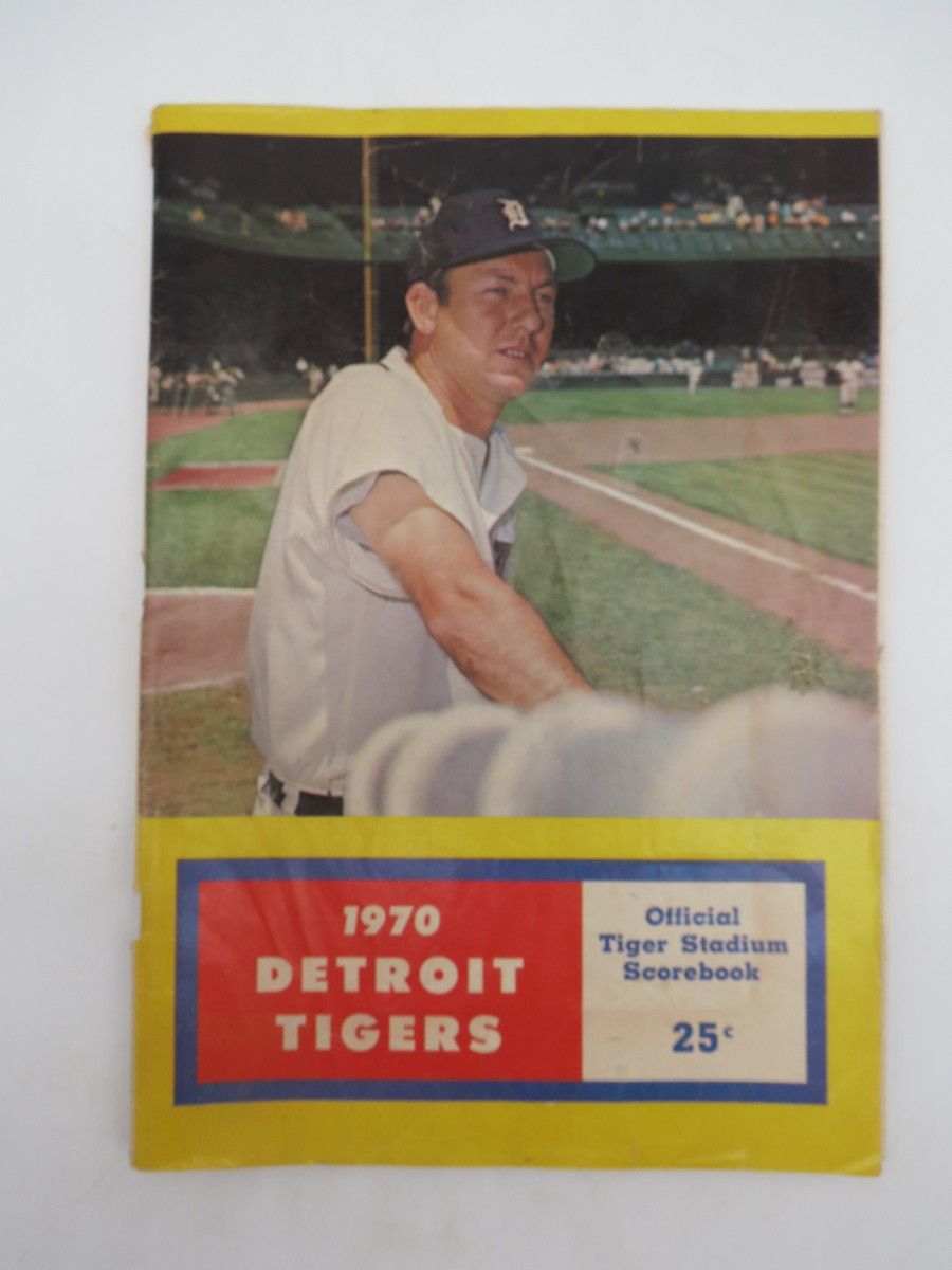 1970 DETROIT TIGERS OFFICIAL STADIUM SCOREBOOK