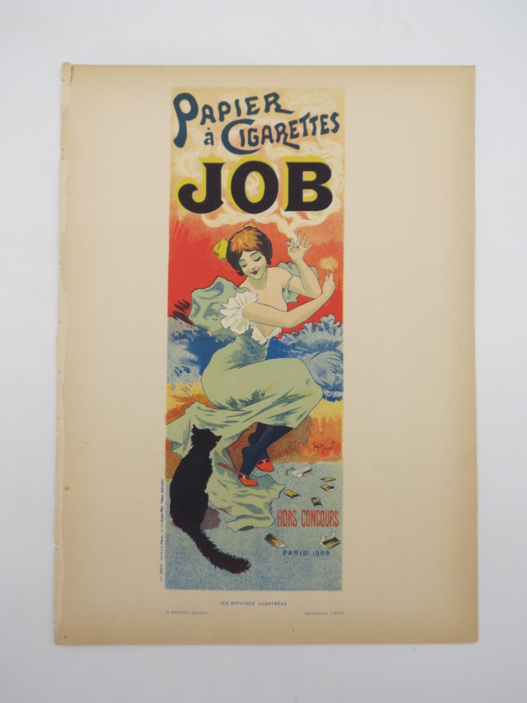 PAPIER CIGARETTES JOB ORIGINAL LITHOGRAPH OF POSTER