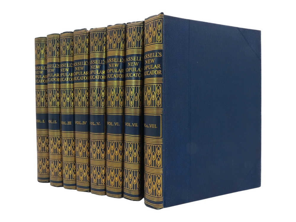 THE NEW POPULAR EDUCATOR (COMPLETE 8 VOLUME SET) A Complete Encyclopedia of Elementary and Advanced Education
