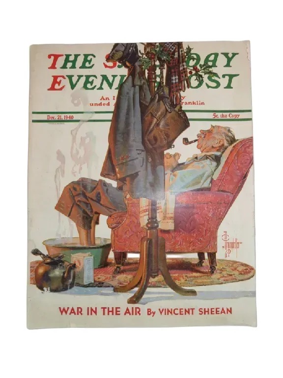 SATURDAY EVENING POST DECEMBER 21, 1940 (J.C. LEYENDECKER CHRISTMAS COVER)