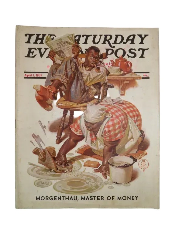 SATURDAY EVENING POST APRIL 1, 1939 (J.C. LEYENDECKER CLEANING UP)