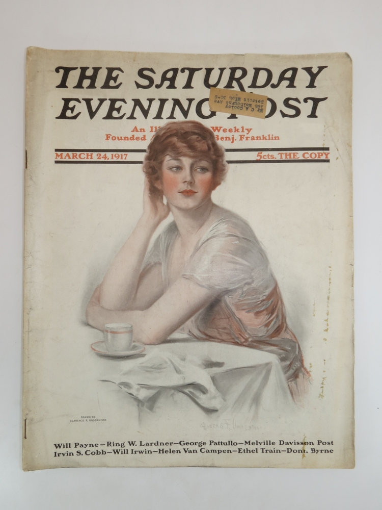 THE SATURDAY EVENING POST - MARCH 24, 1917 (CLARENCE F. UNDERWOOD COVER)