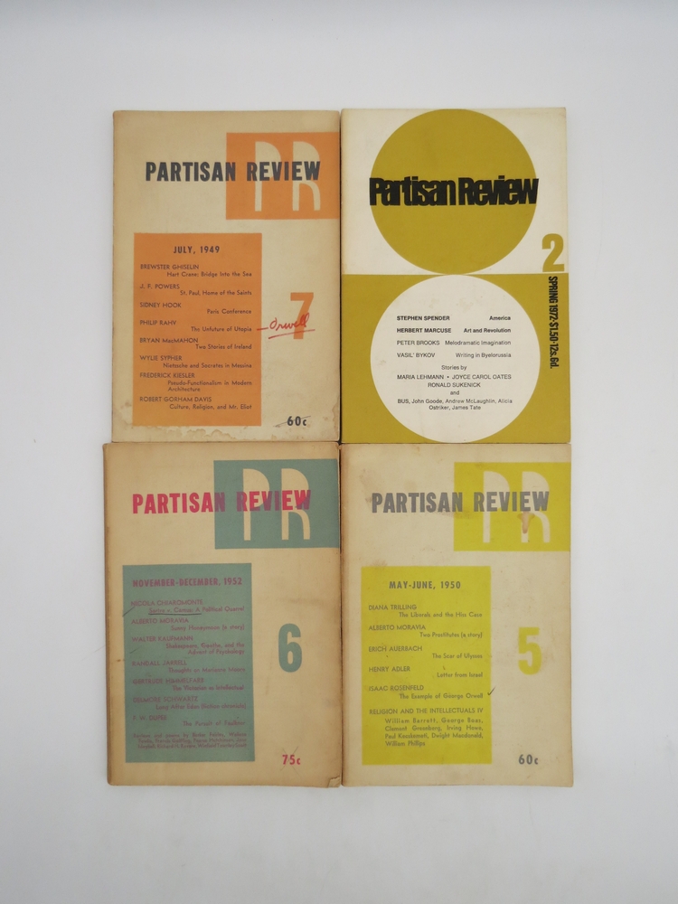 8 ISSUES THE PARTISAN REVIEW, 1946, 1949, 1950,1952, 1972