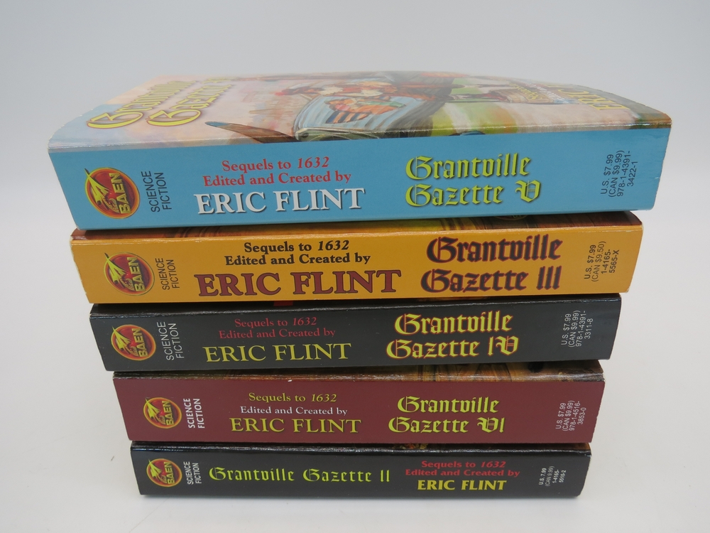 GRANTVILLE GAZETTE VOLUMES II, III, IV, V, VI (SIGNED BY AUTHOR 