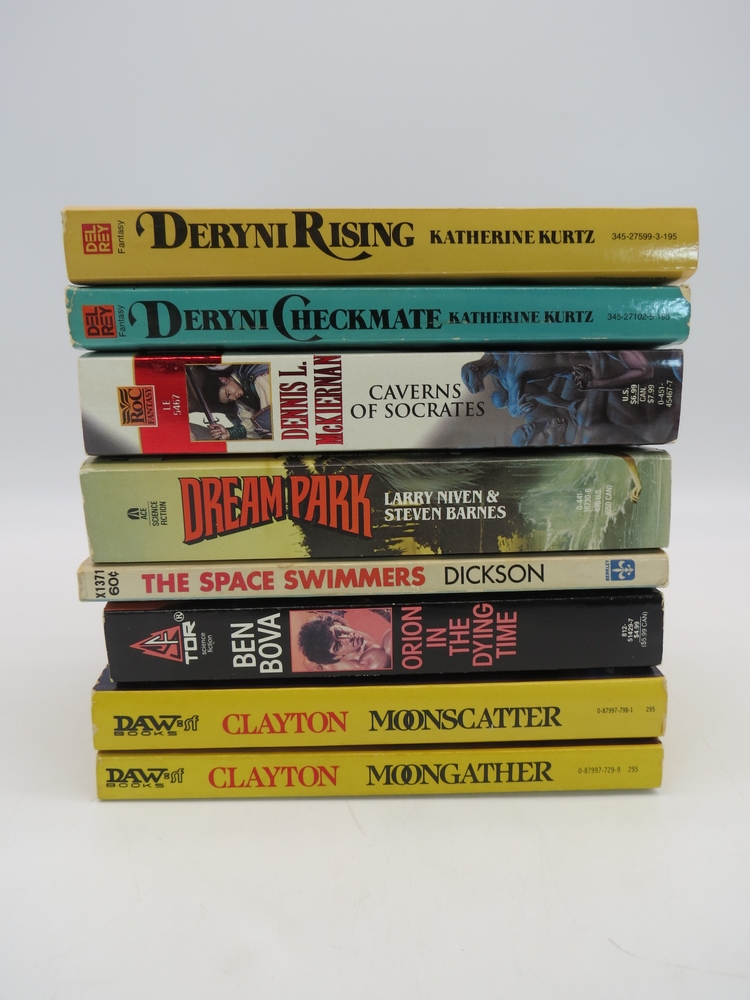 8 SCI-FI BOOKS (ALL SIGNED BY AUTHOR 