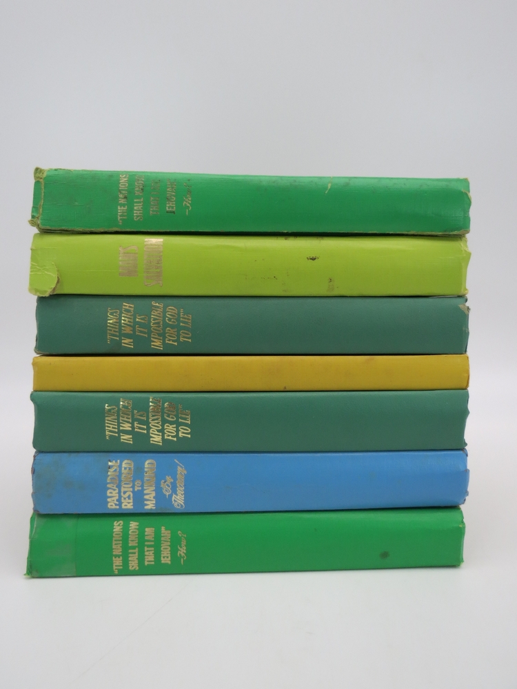 COLLECTION LOT OF 7 JEHOVAH'S WITNESS VINTAGE BOOKS