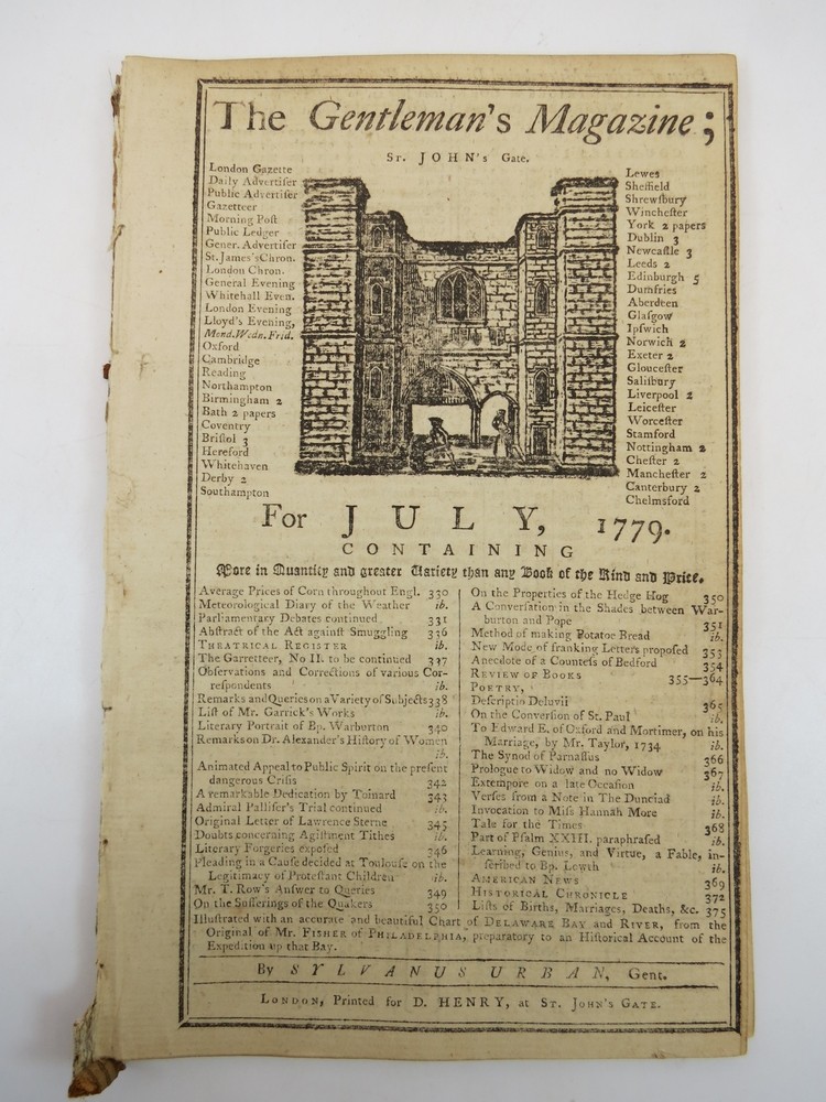 AMERICA MILLIONS IN DEBT. THE GENTLEMAN'S MAGAZINE, JULY 1779 Revolutionary War Content. 