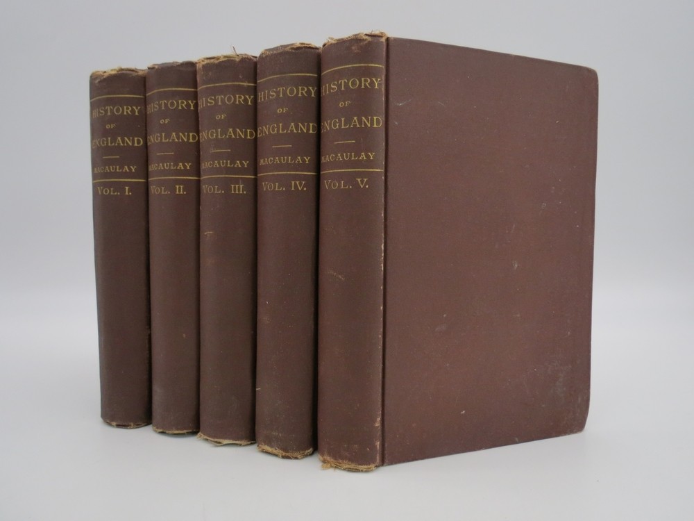 THE HISTORY OF ENGLAND (COMPLETE 5 VOLUME SET) From the Accession of James II.