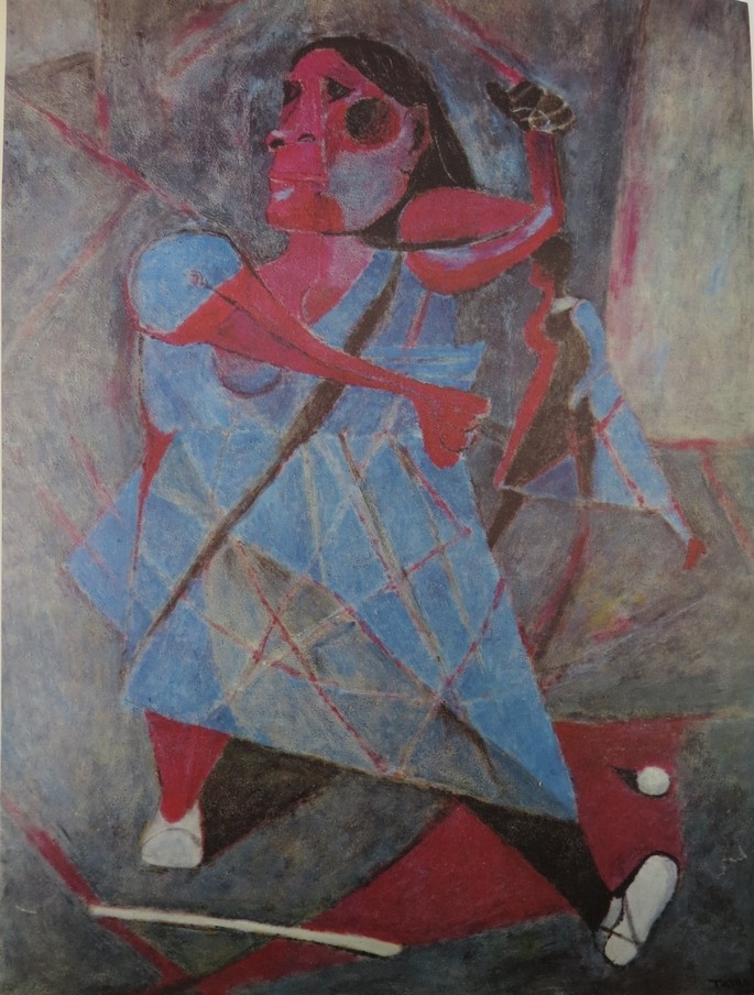 VINTAGE C. 1965 RUFINO TAMAYO PRINT WOMAN WALKING 16